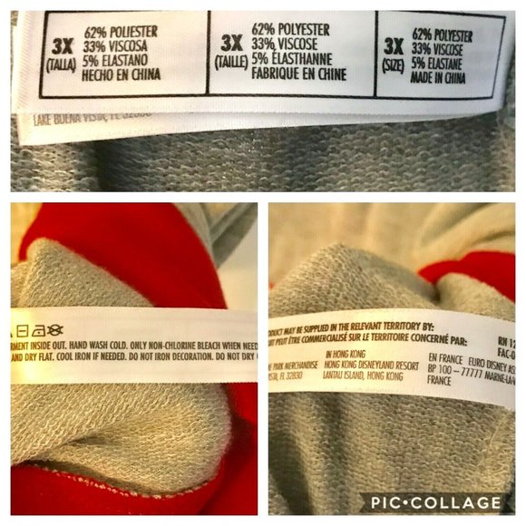 Disney Parks Boutique Minnie Mouse Shirt Dots Size 1X Disneyana Long Sleeve Tee - Picture 12 of 13